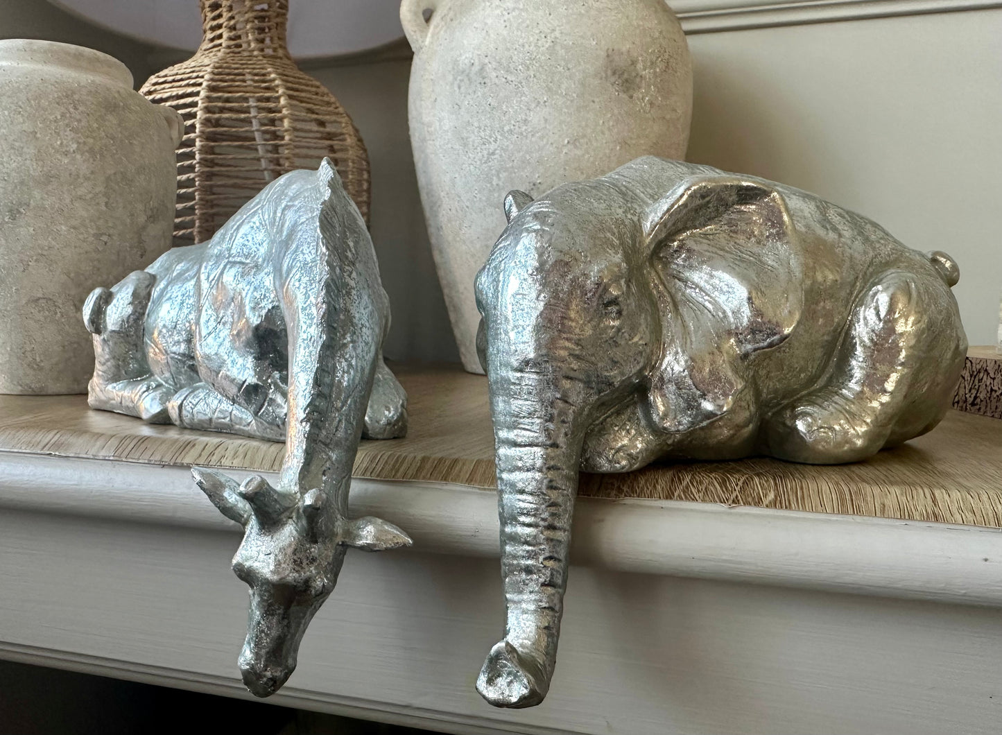 Sleepy Giraffe & Elephant