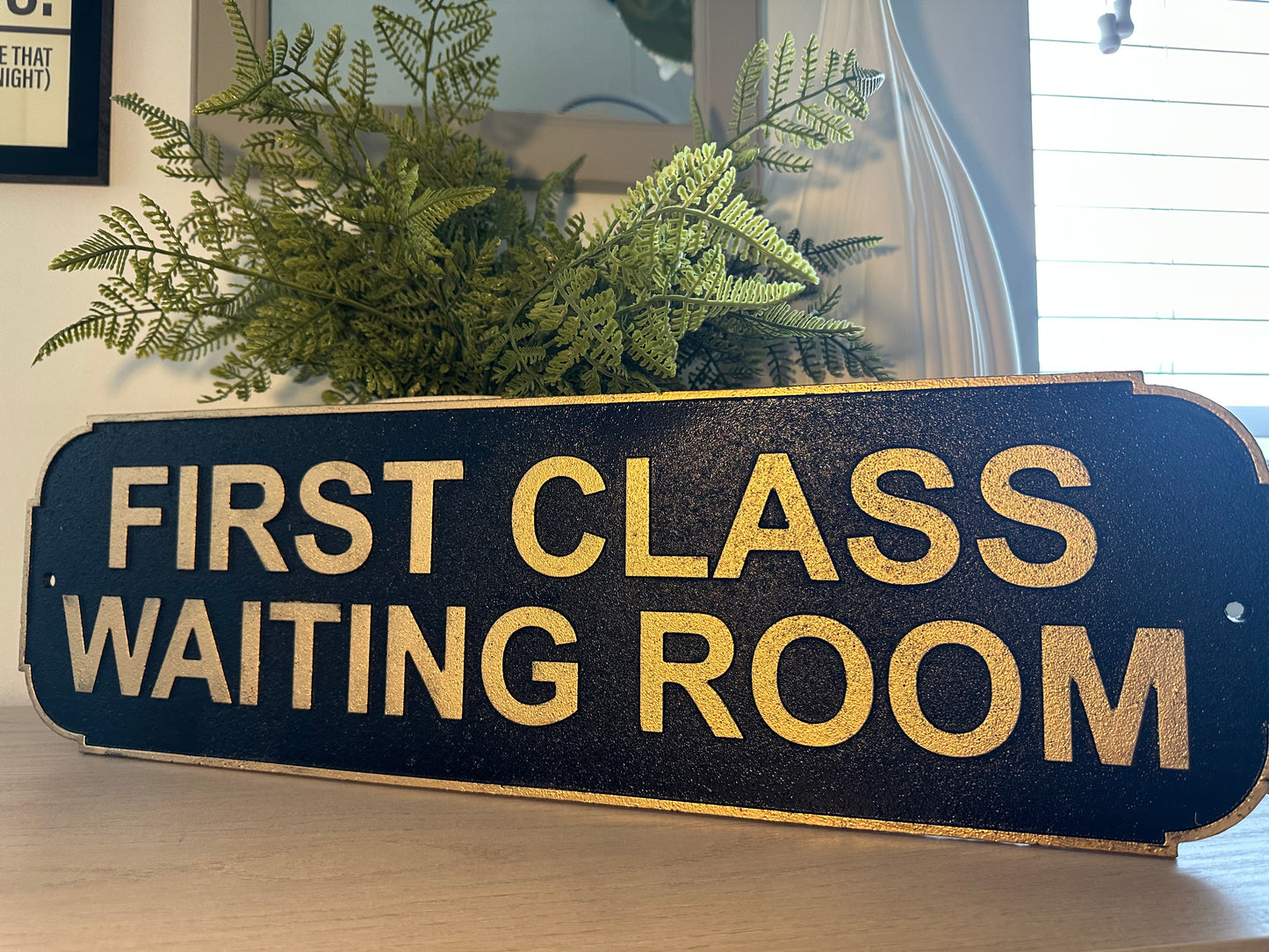 First Class sign