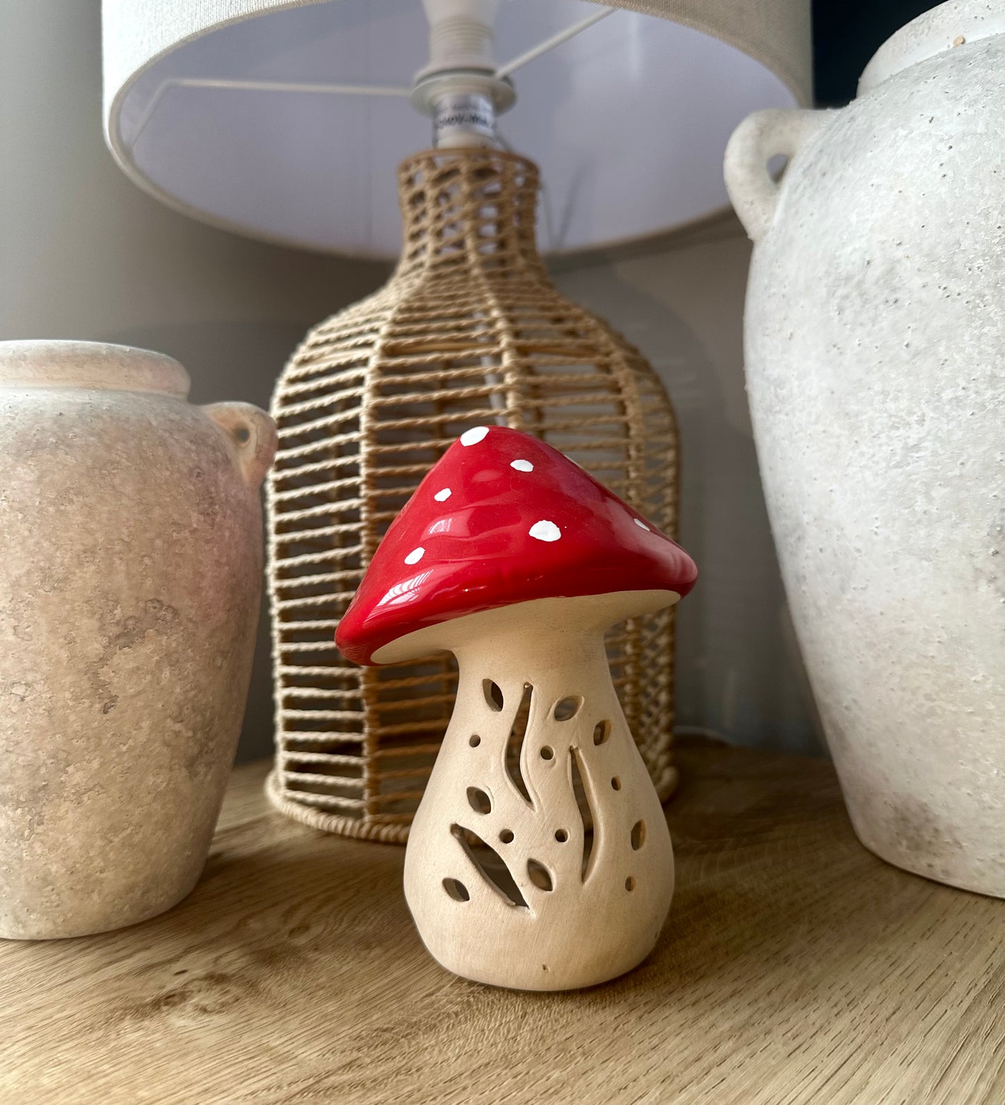 Leaning Toadstool Tealight Holder