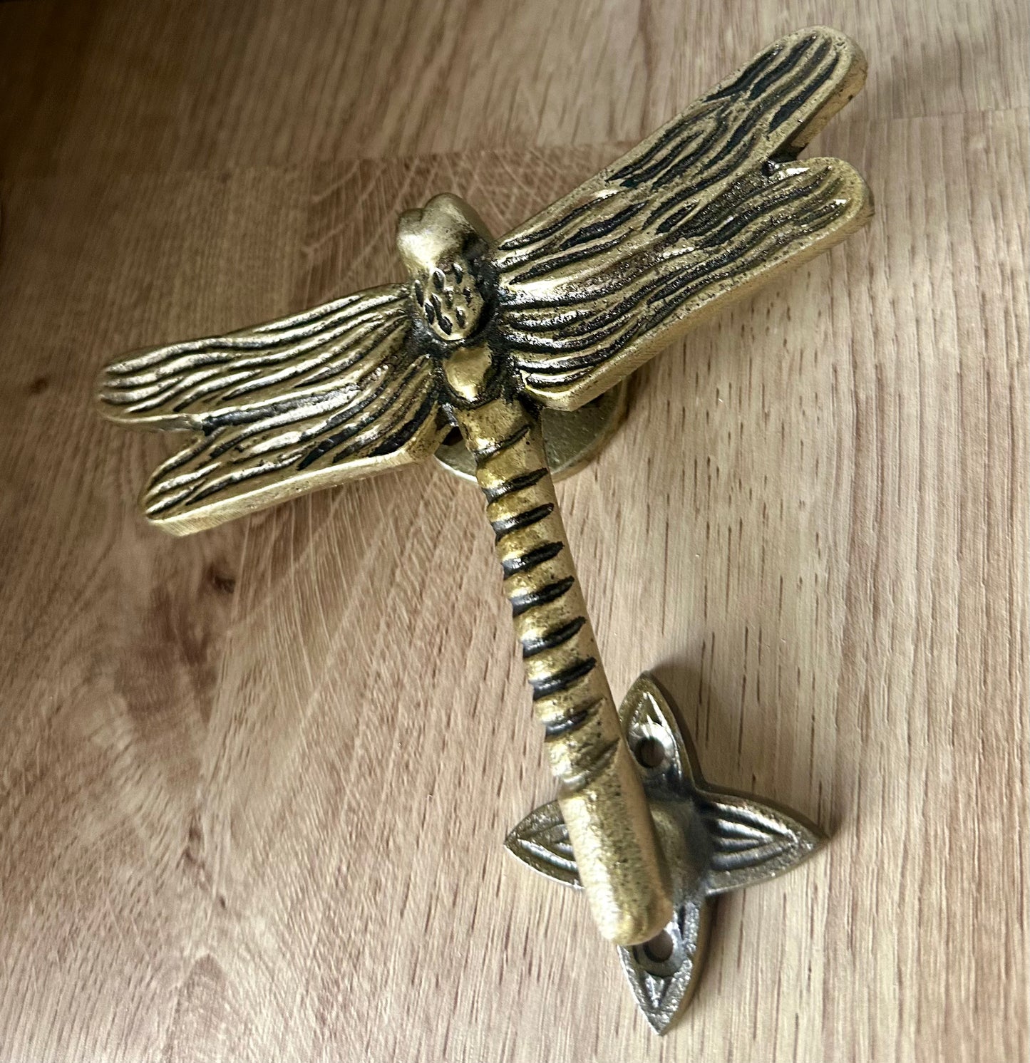 Golden Dragonfly Door Knocker