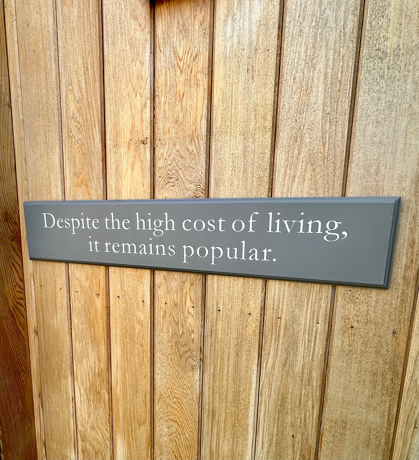 Cost Of Living Sign