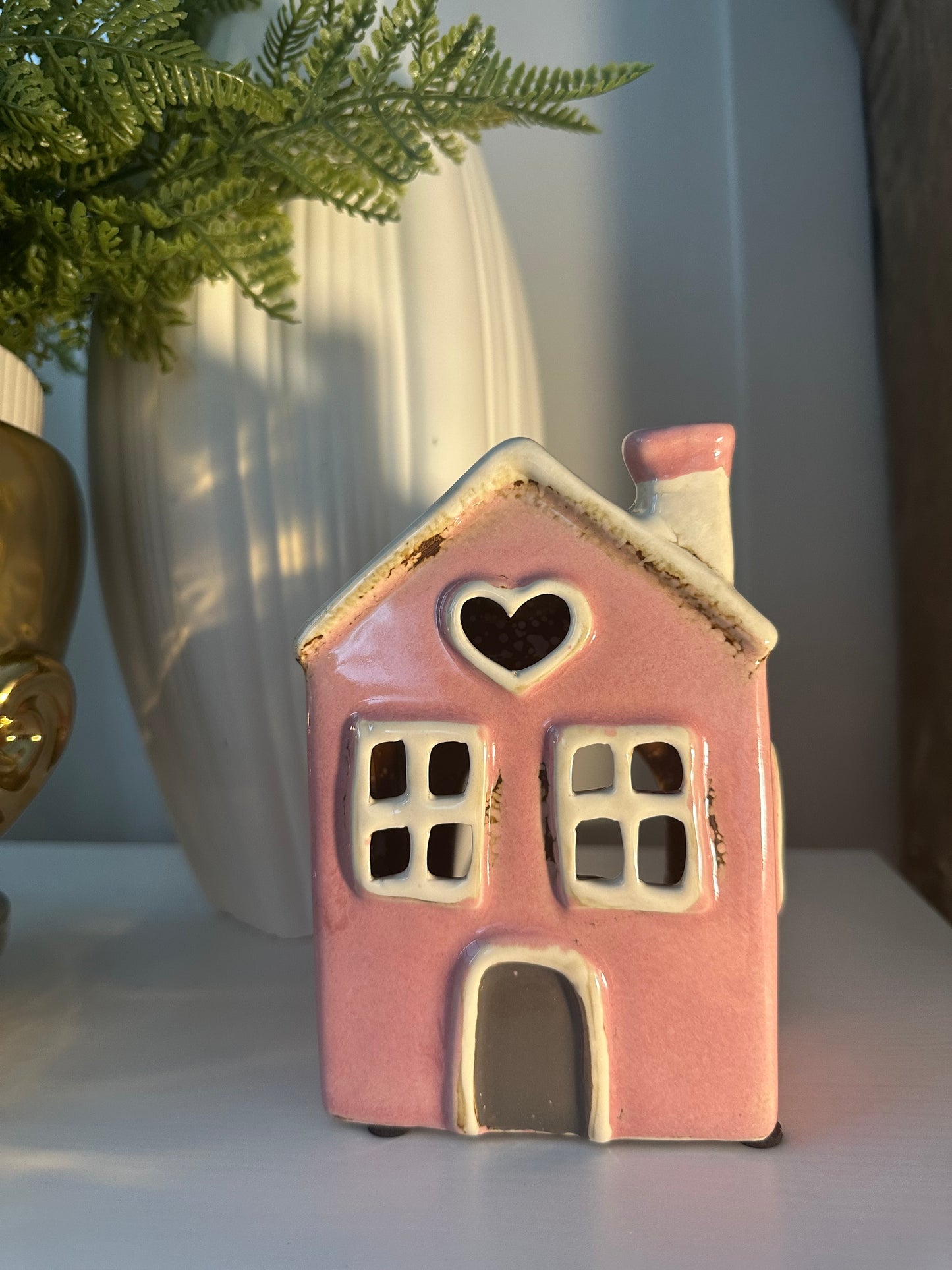 Pink Ceramic Wax and Oil Warmer