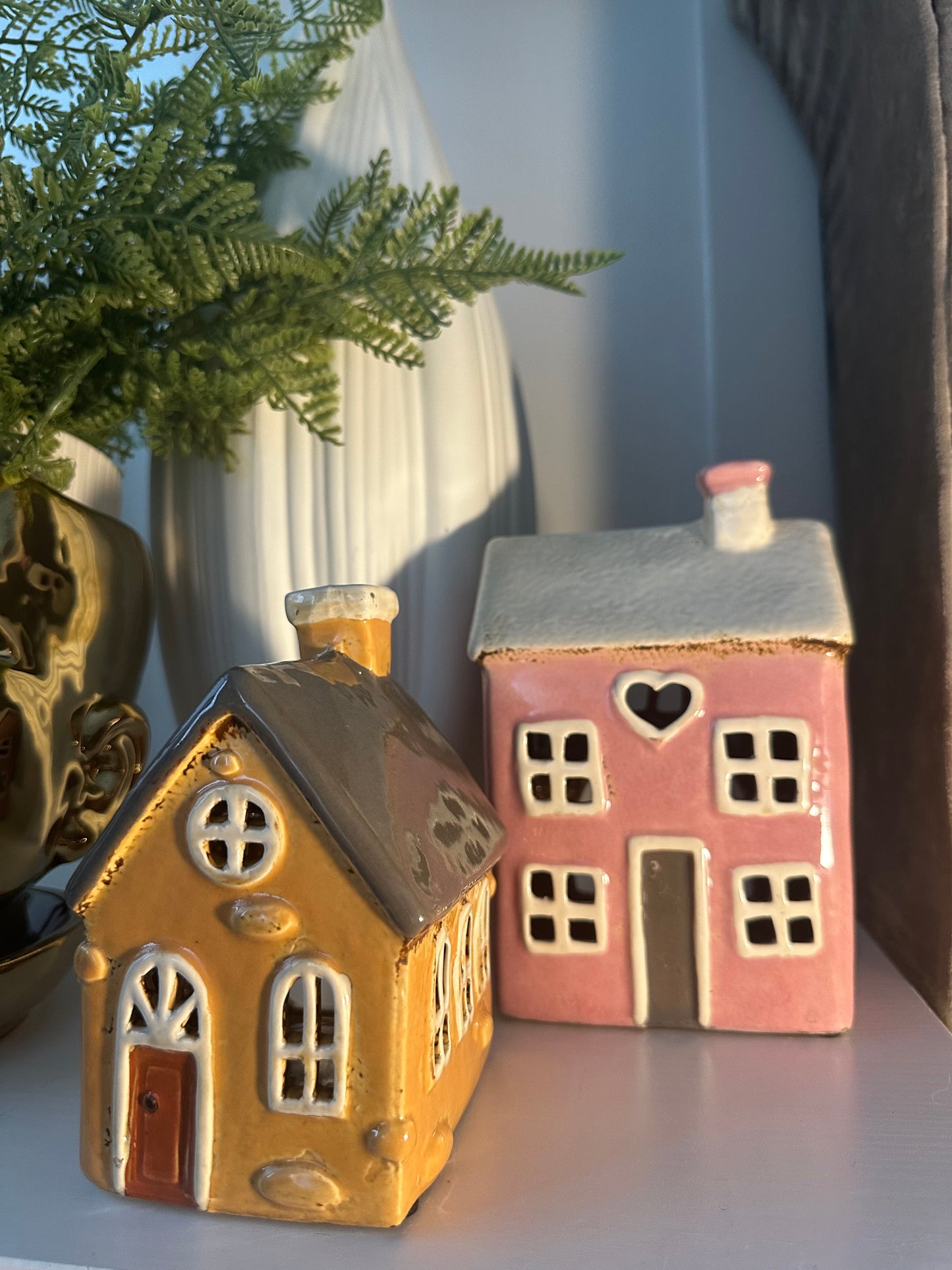 Pink Heart Tealight House