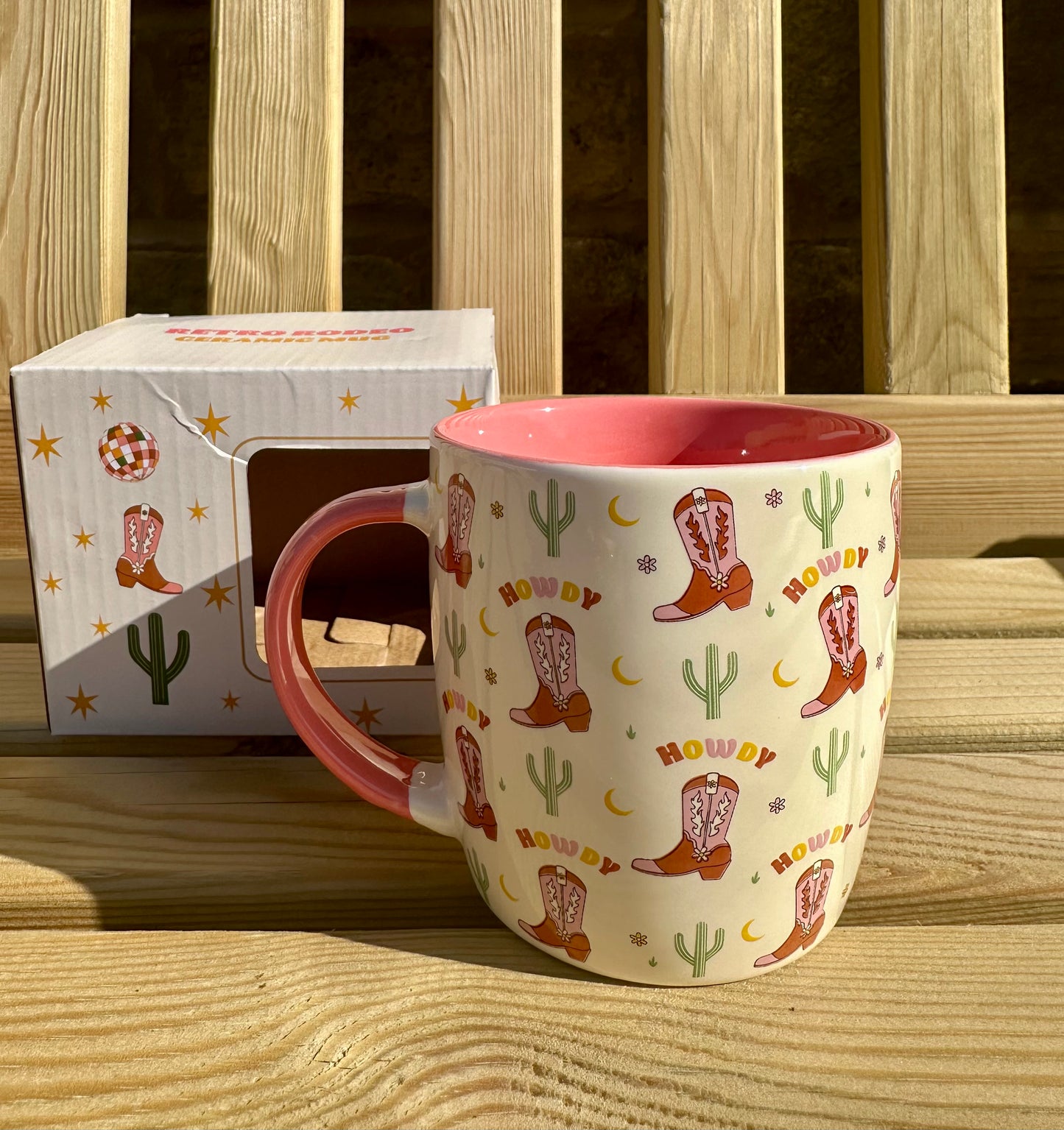 Howdy Pink Mug