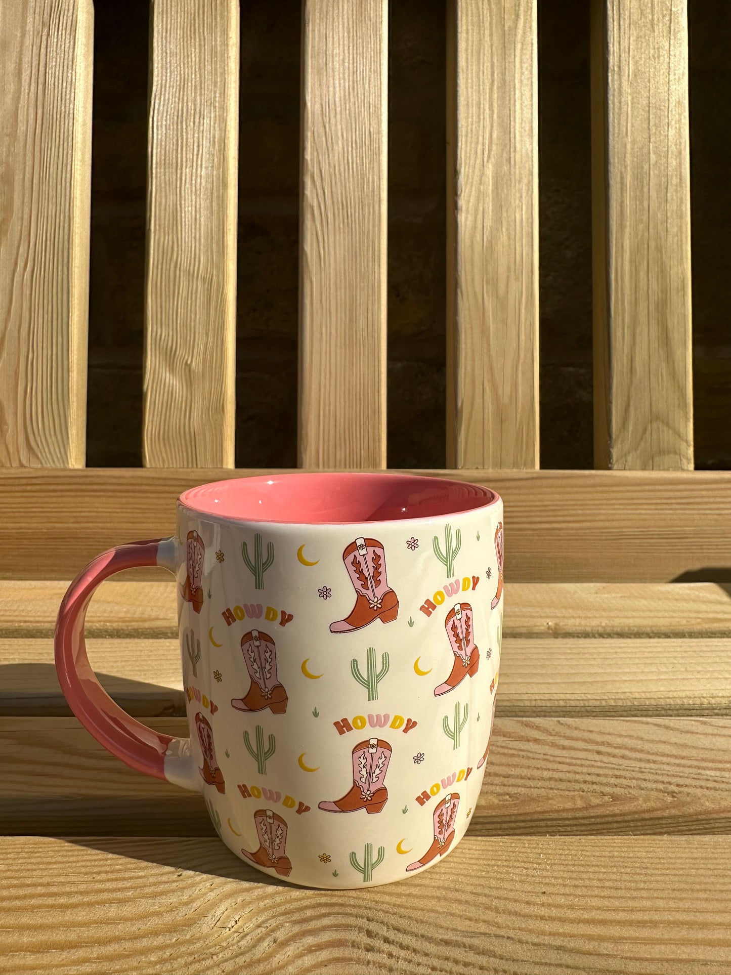 Howdy Pink Mug
