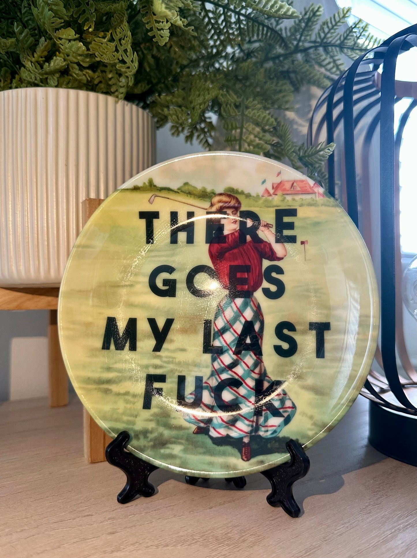 'There Goes' Ornamental Plate