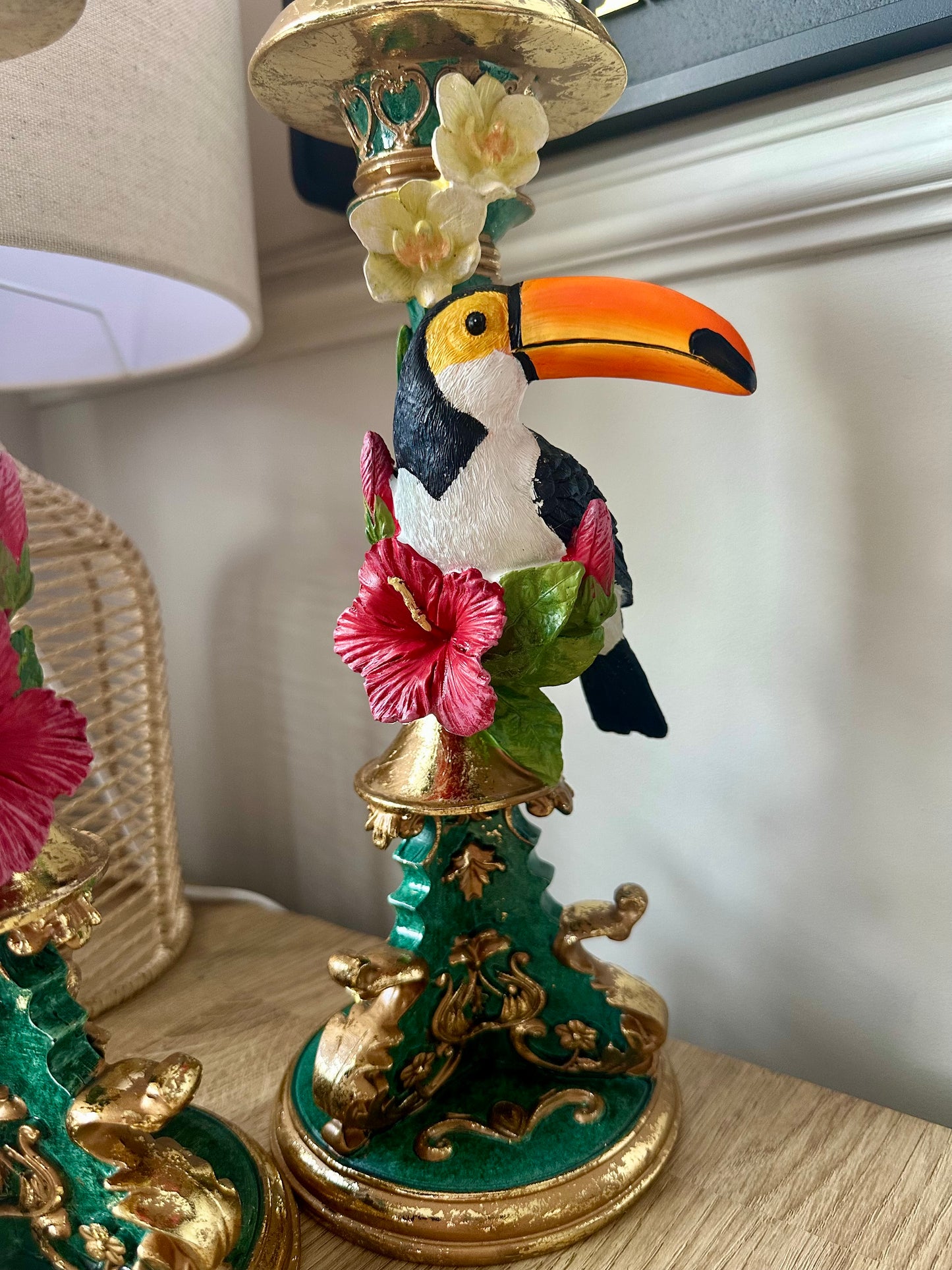 Toucan Pair Candle Holders