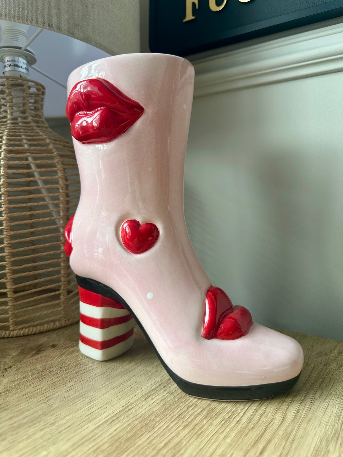 Pink Heel Vase