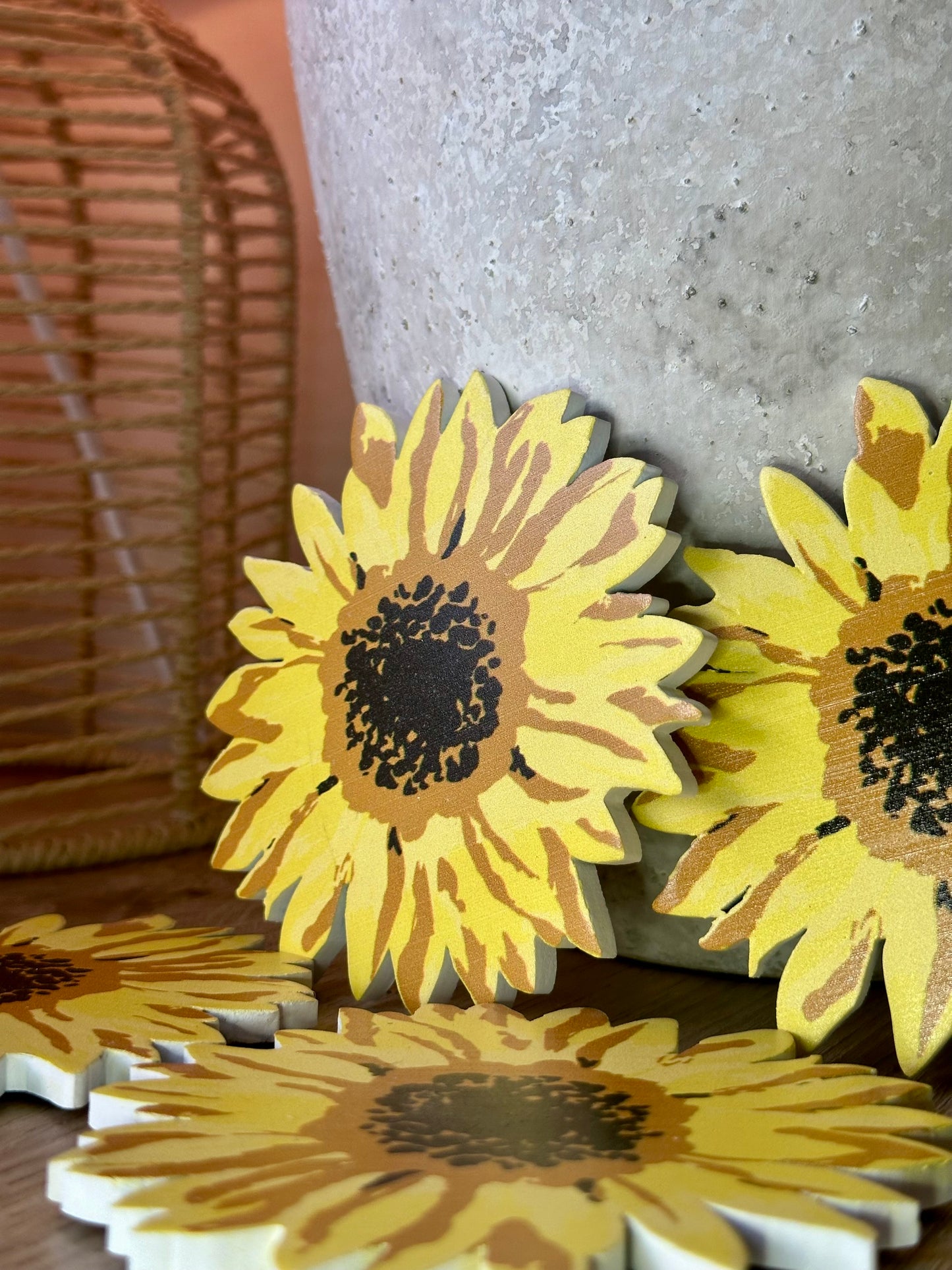 Sunflower Coasters
