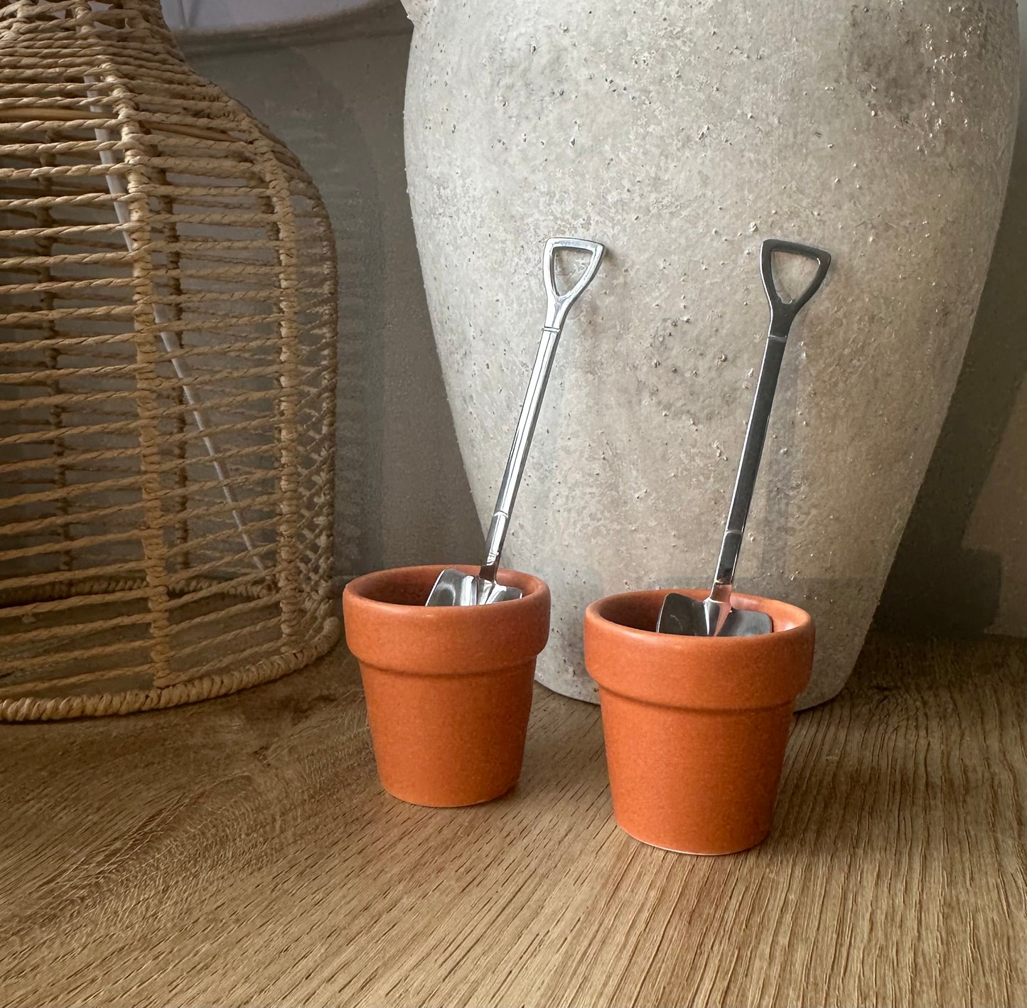 Plant Pot and Shovel Egg Cups
