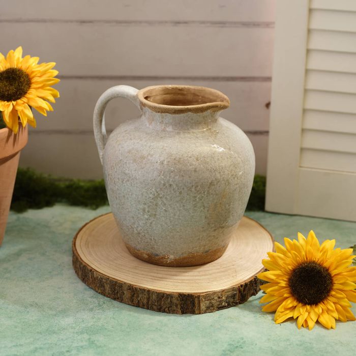 Antiqued Grey Jug/Vase