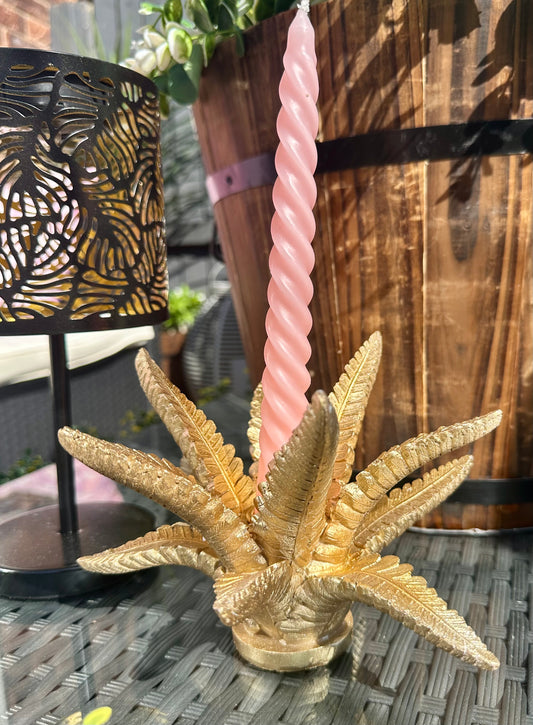Golden Candle Holder