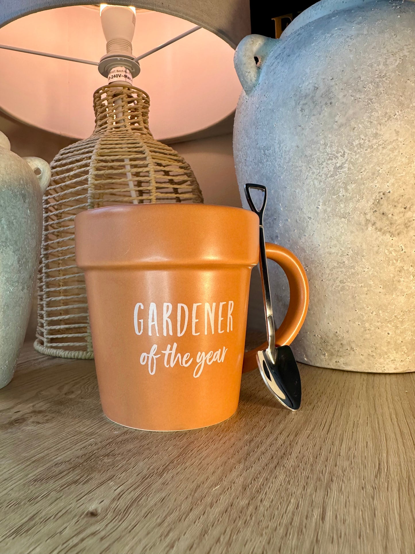 Plant Pot Mug and Shovel Spoon