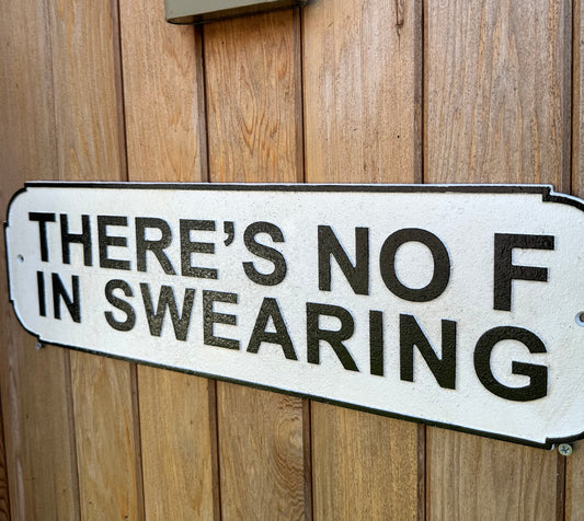 No Swearing Sign