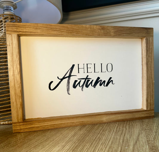 Autumn Minimal Sign